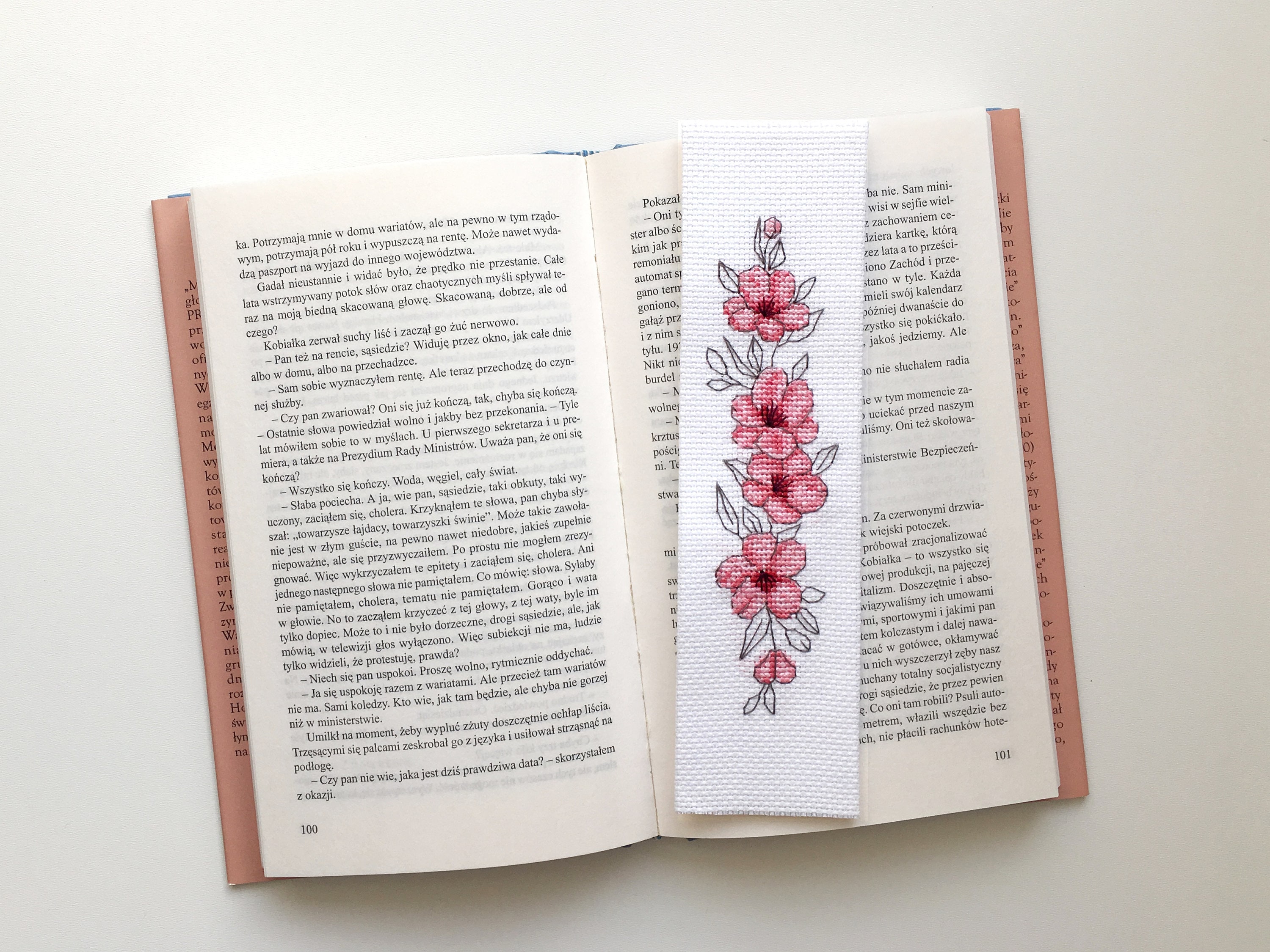 Cross Stitch Pattern Bookmark Cherry Blossom Cherry Flower Sakura