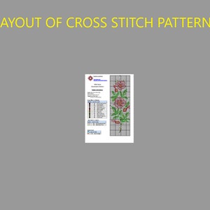 Cross Stitch Bookmark Pattern, Wild Rose, Dog Rose, Flower Floral, Instant download PDF image 5