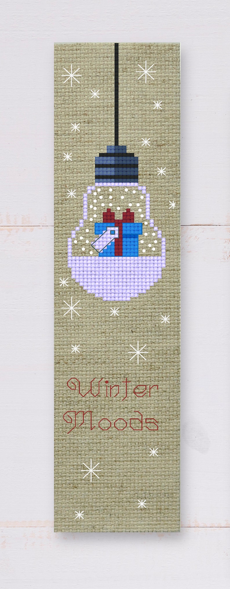 Christmas Cross Stitch Bookmark Patterns PDF - Etsy UK