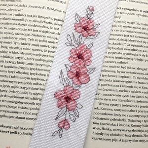 Cross Stitch Pattern Bookmark Cherry blossom Cherry flower Sakura Instant download PDF image 3