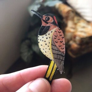 Northern Flicker (yellow-shafted) Lapel Pin (or magnet)