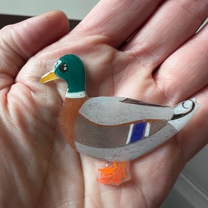 Mallard Duck Pins and Buttons for Sale