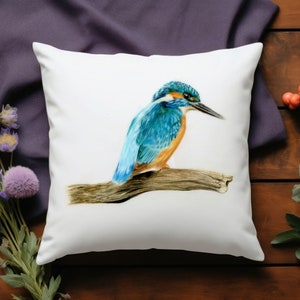 Kingfisher Cushion Etsy UK