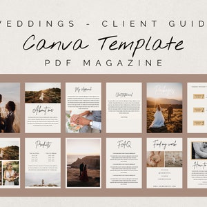 Wedding Photography Pricing List Guide, Photography Pricing Template, Wedding Photographer Welcome Magazine, Photography Price List,