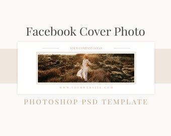 Facebook Pages Cover, Photography Business, ripped, torn paper, PSD Photoshop, Facebook Template for business