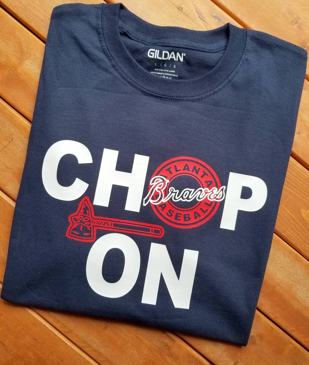 Atlanta Braves Chop on MLB Baseball T-shirt 