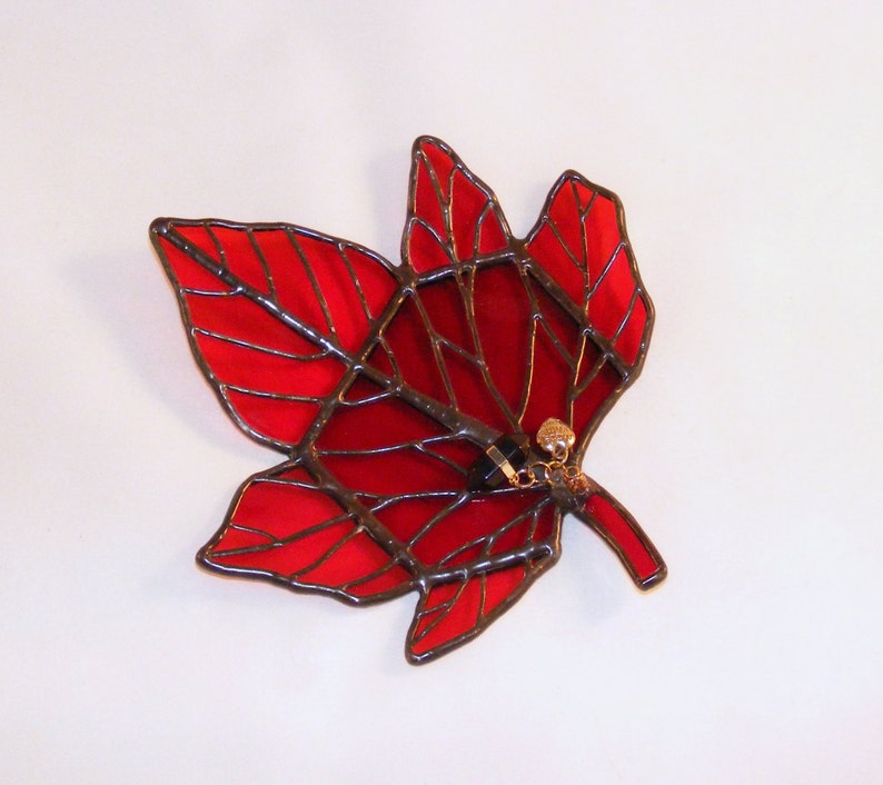 bowl Sale new incense sage burner mystical chic nature relaxation aroma therapy tray red smoke Stained glass hand crafted