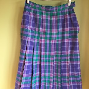 ミス ペンドルトン プリーツ チェック柄 ウール スカート サイズ 2 アメリカ製