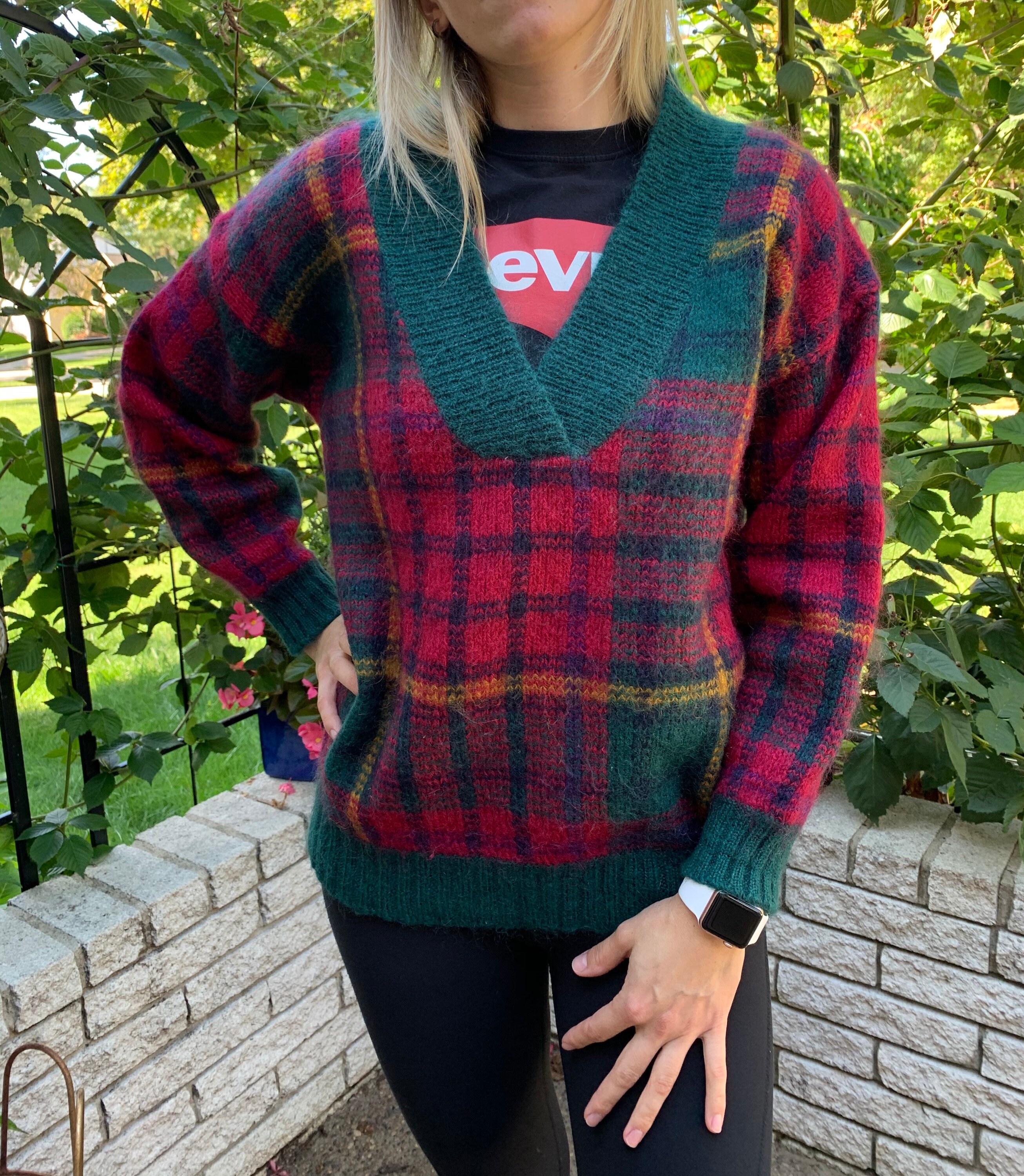 Tartan Plaid Sweater - Etsy
