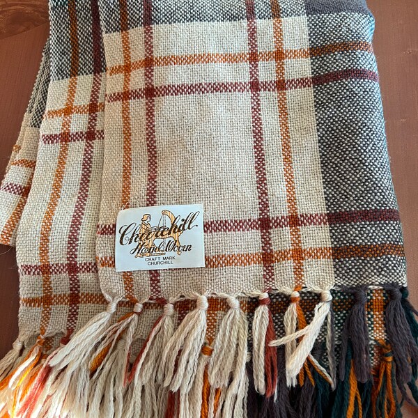 Plaid Wool Throw Etsy