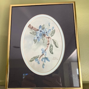 Vintage Original Still Life Watercolour Painting by Barbara Gentile Signed