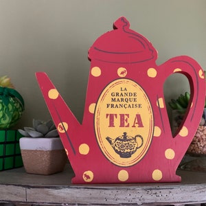 Vintage Wooden French Tea Box