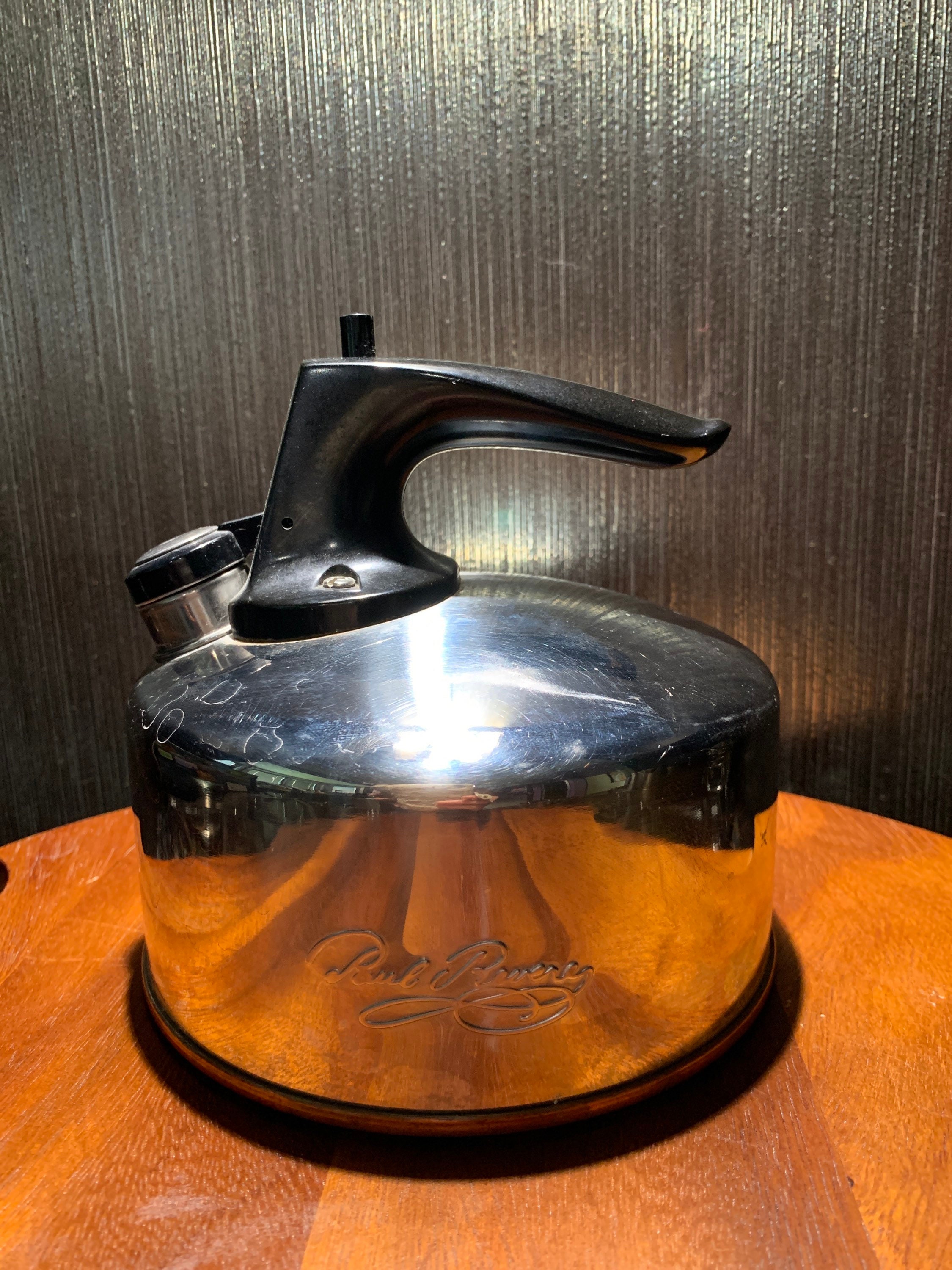 Vintage Paul Revere Tea Kettle Copper Bottom Revere Ware E 97 Etsy