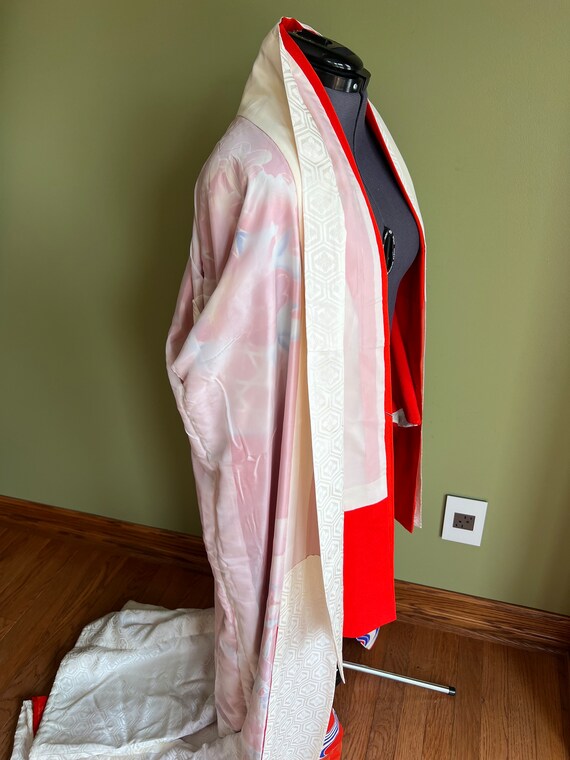 Vintage Authentic Japanese Kimono/Hand Sewn Japan… - image 7