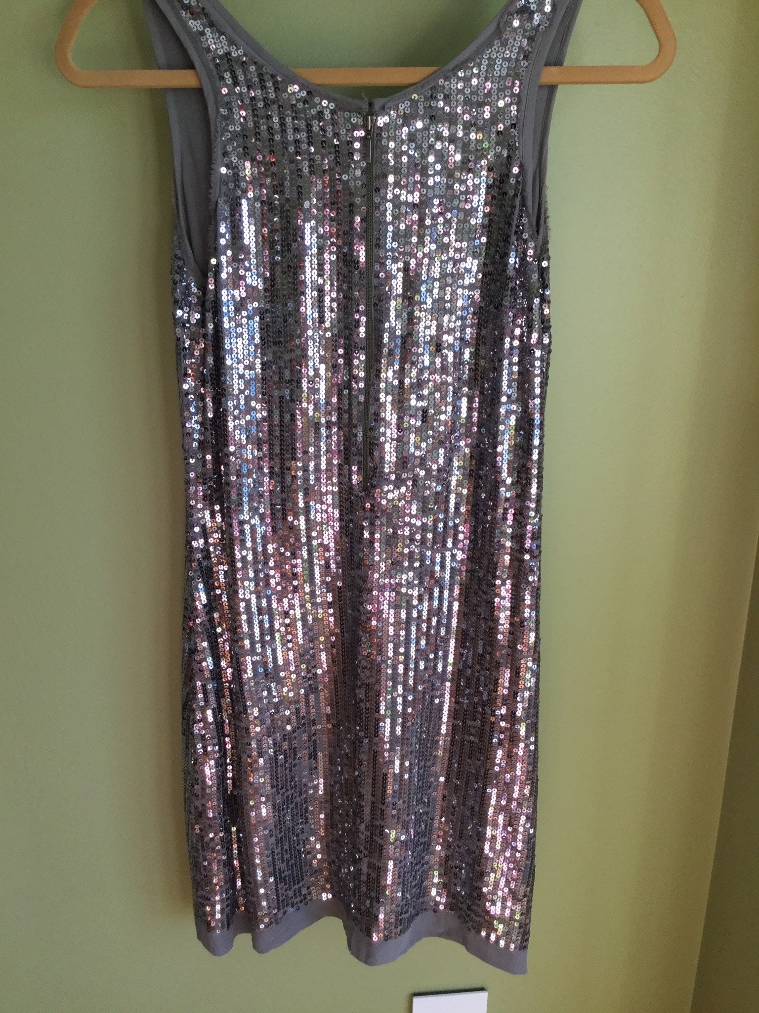 Ladies Calvin Klein Silver Sequined Strapless Dress *Brand New With Ta –  Refa's Thrift Closet