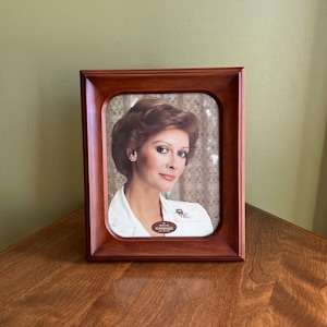 Vintage 1981 Hallmark Blendfreier Glas Bilderrahmen 8x10 Bildgröße / Hallmark Tabletop oder Wand Großer Bilderrahmen / Großer Bilderrahmen