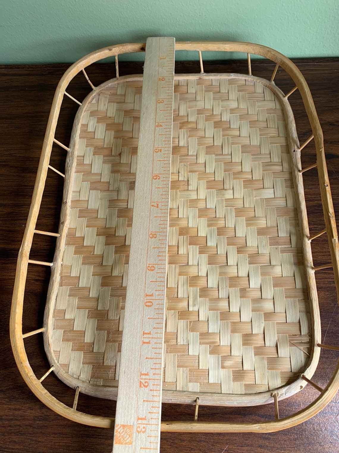 Vintage Rattan Bamboo TV Tray/ Retro Bent Bamboo and Rattan TV Etsy