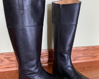 enzo angiolini black leather boots
