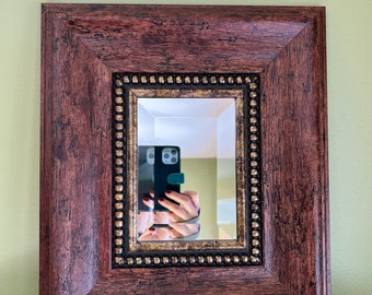 大型ヴィンテージ ハリウッド リージェンシー ゴールドミラー、80 年代