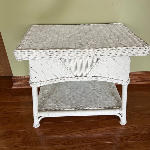 Wicker Coffee Table Etsy