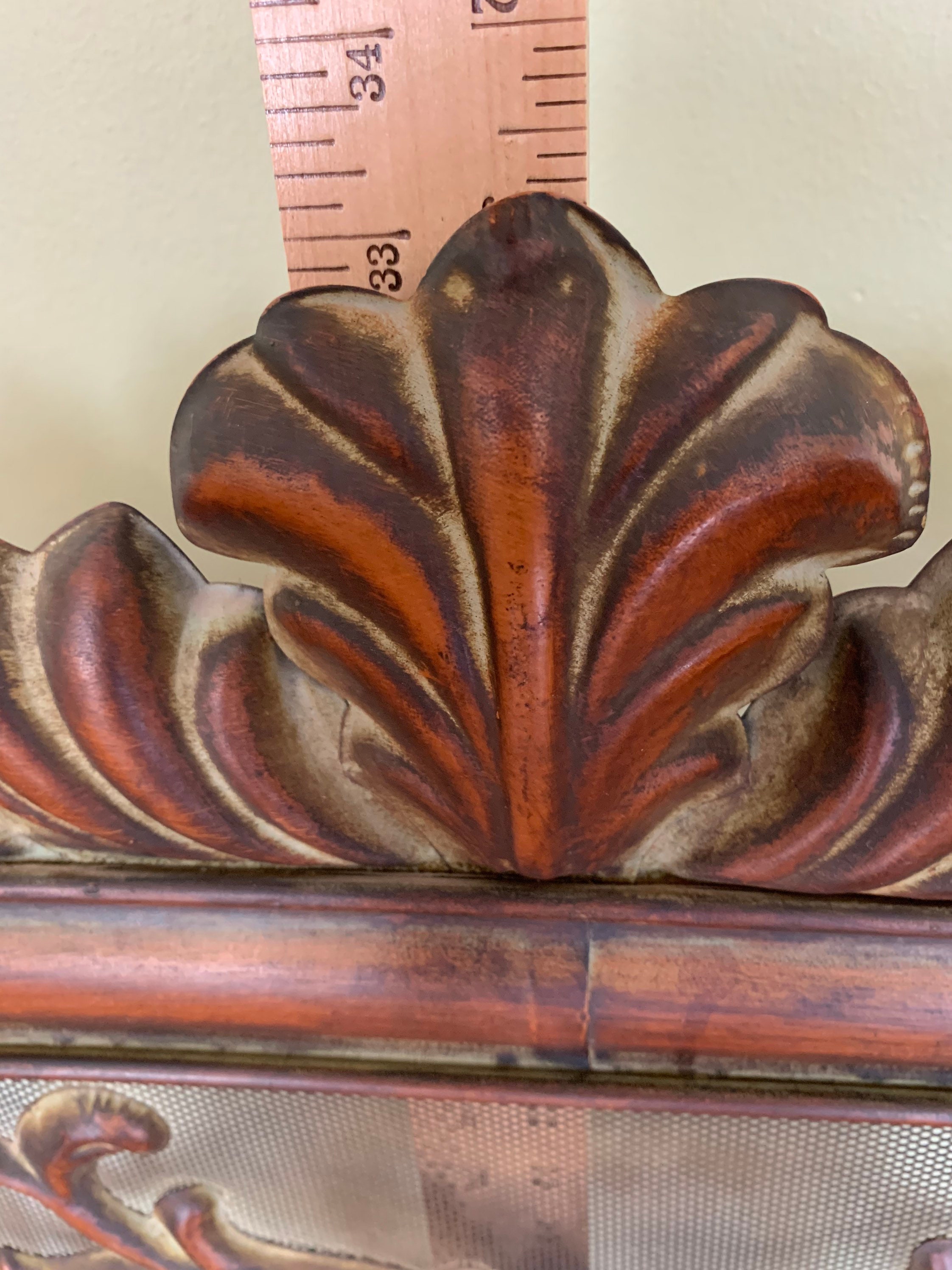 Pantalla de chimenea de metal adornada vintage | Etsy