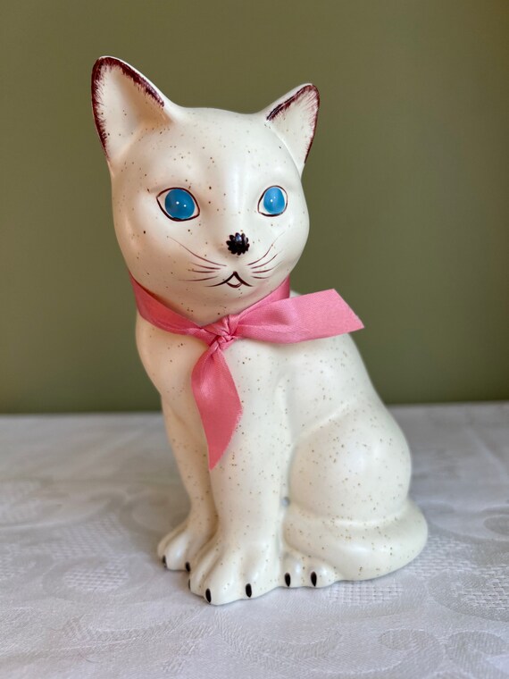 Figurine chat, blanc