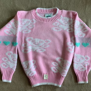 Vintage de 80s Girl Pullover Sweater sz 5-6 New / Made in USA