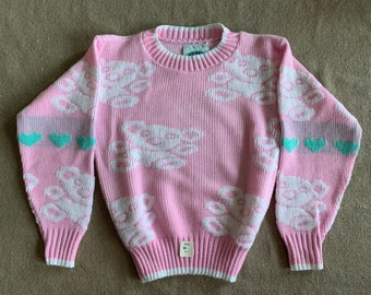 Vintage from 80s Girl Pullover Sweater sz 5-6 New/ Made in USA