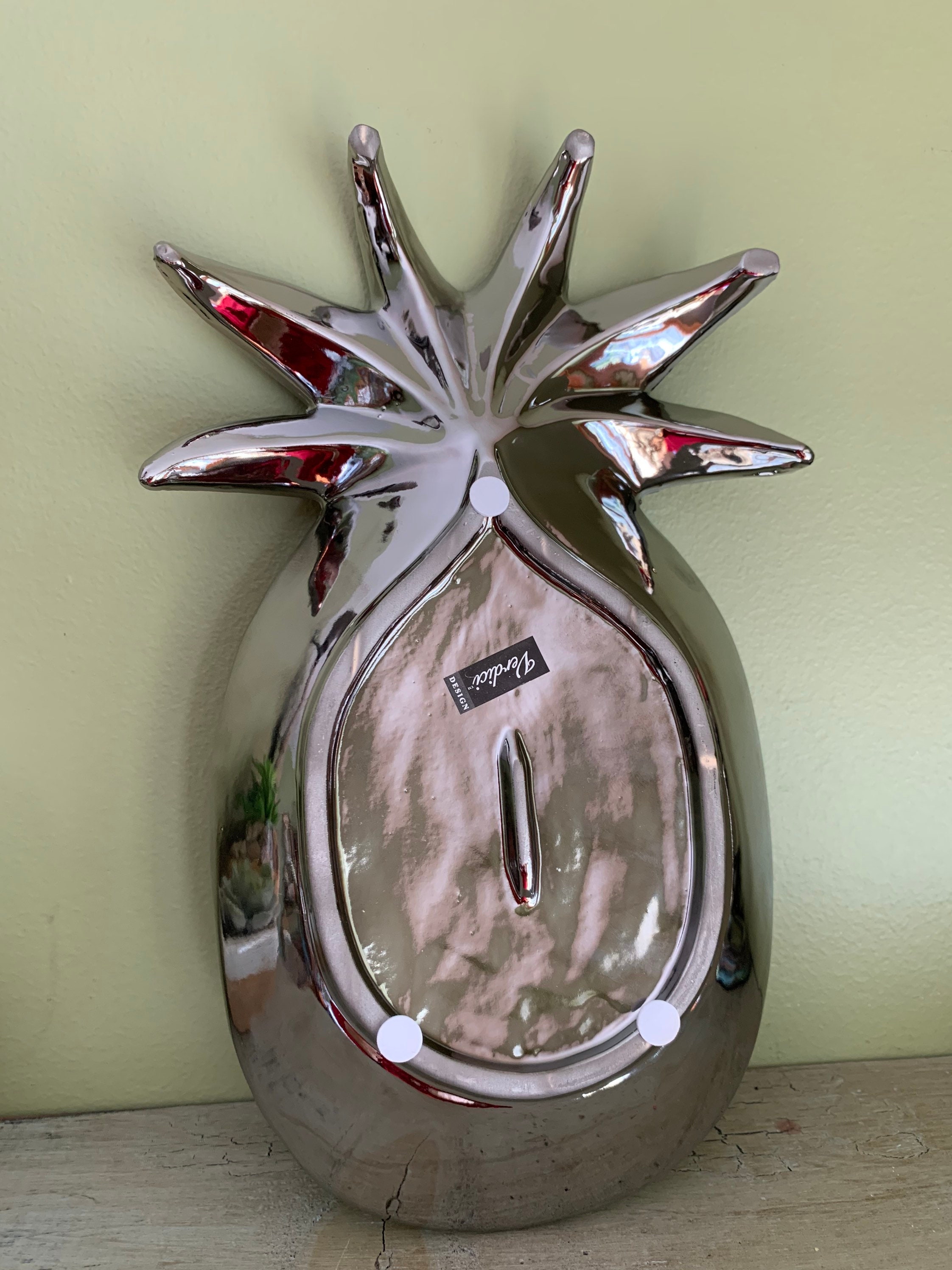 Verdici Design Silver Ceramic Pineapple Tray/ Verdichi Design Etsy