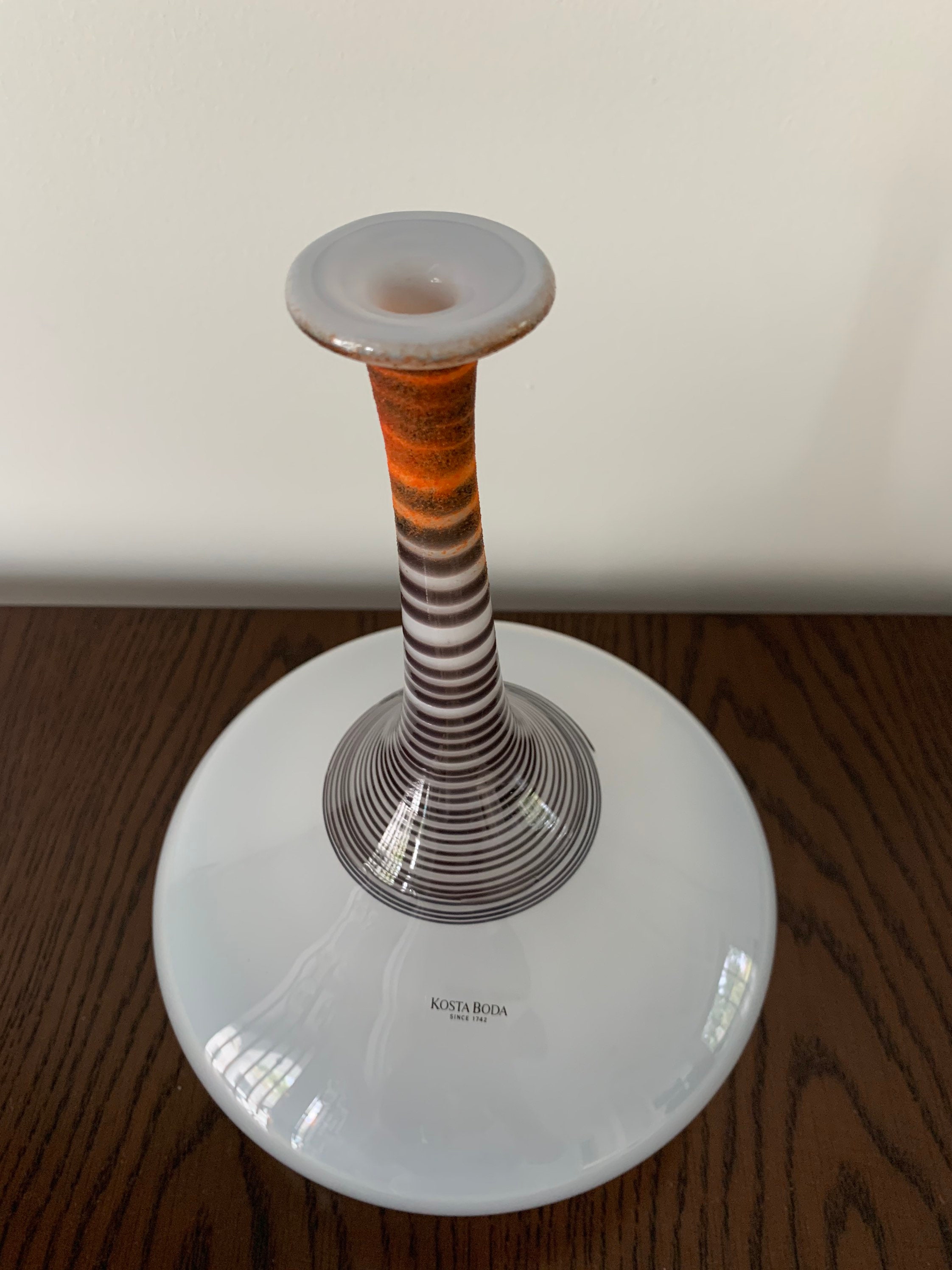 Vintage Signed Bertil Vallien for Kosta Boda Bud Vase # 7040130