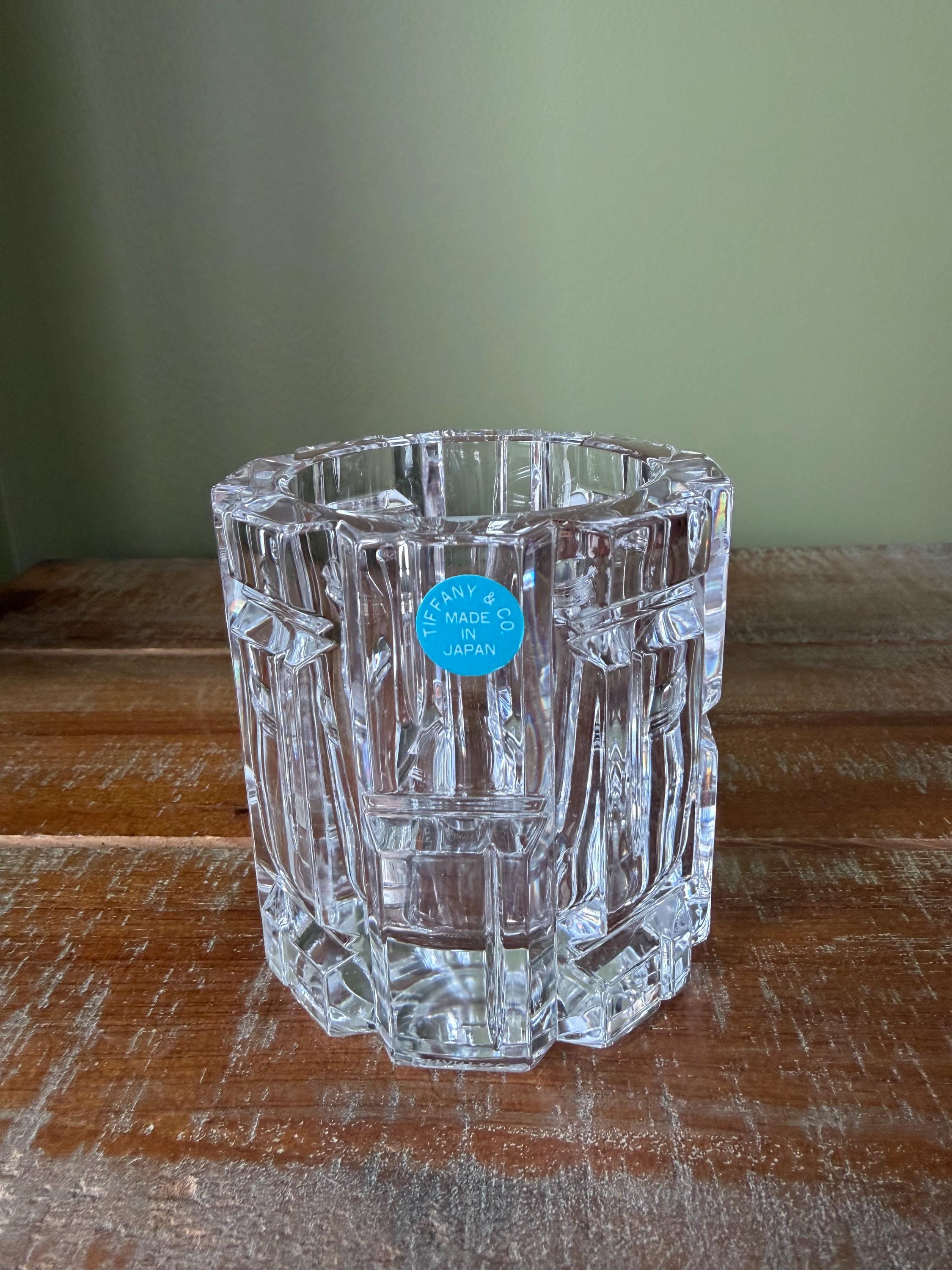 Tiffanys and Co Crystal Candle Holders - Etsy