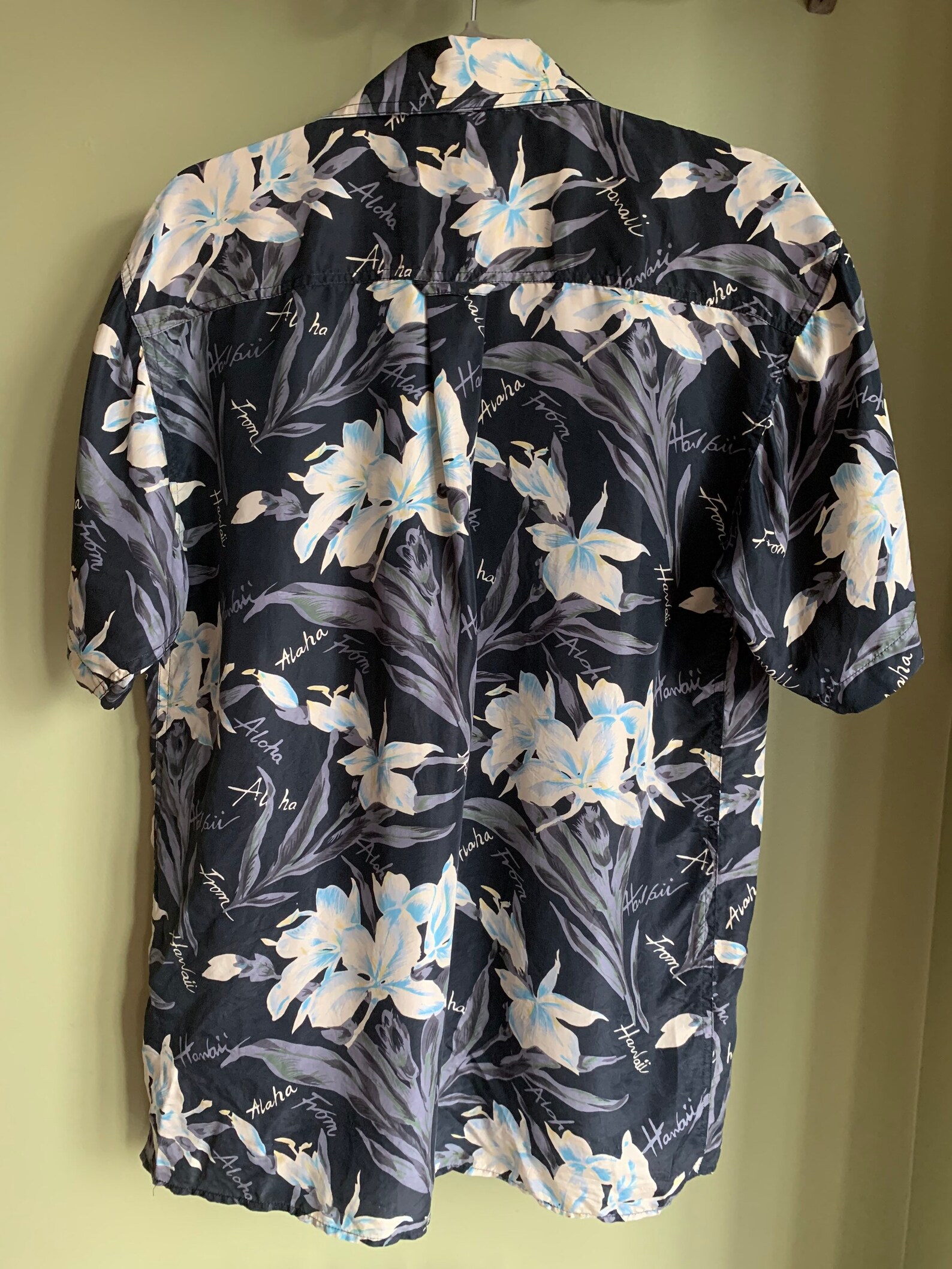 Vintage Aloha Hawaiian Shirt/ Made in Hawaii Mens Silk Shirt/ | Etsy