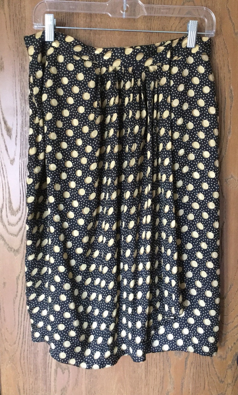 Vintage Anne Klein Ii 100 Silk Wrap Sarong Tulip Skirt Etsy