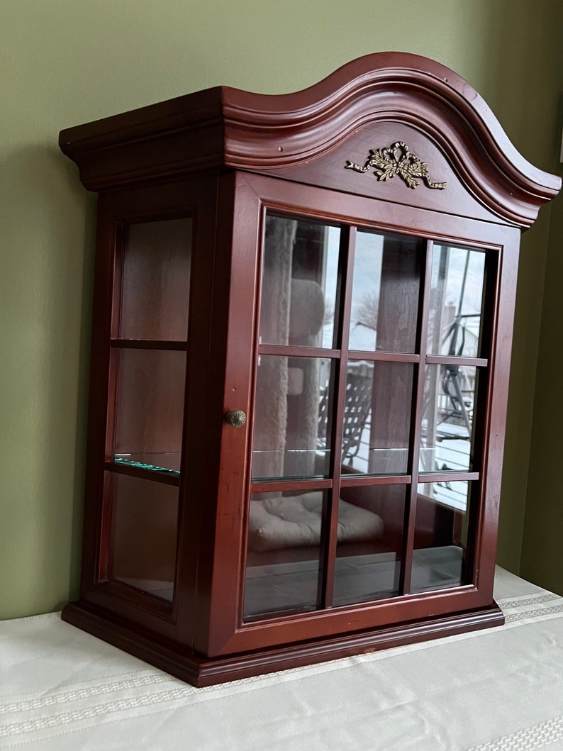 Vintage Wooden Wall Curio 1996 Bombay Company Wooden Etsy