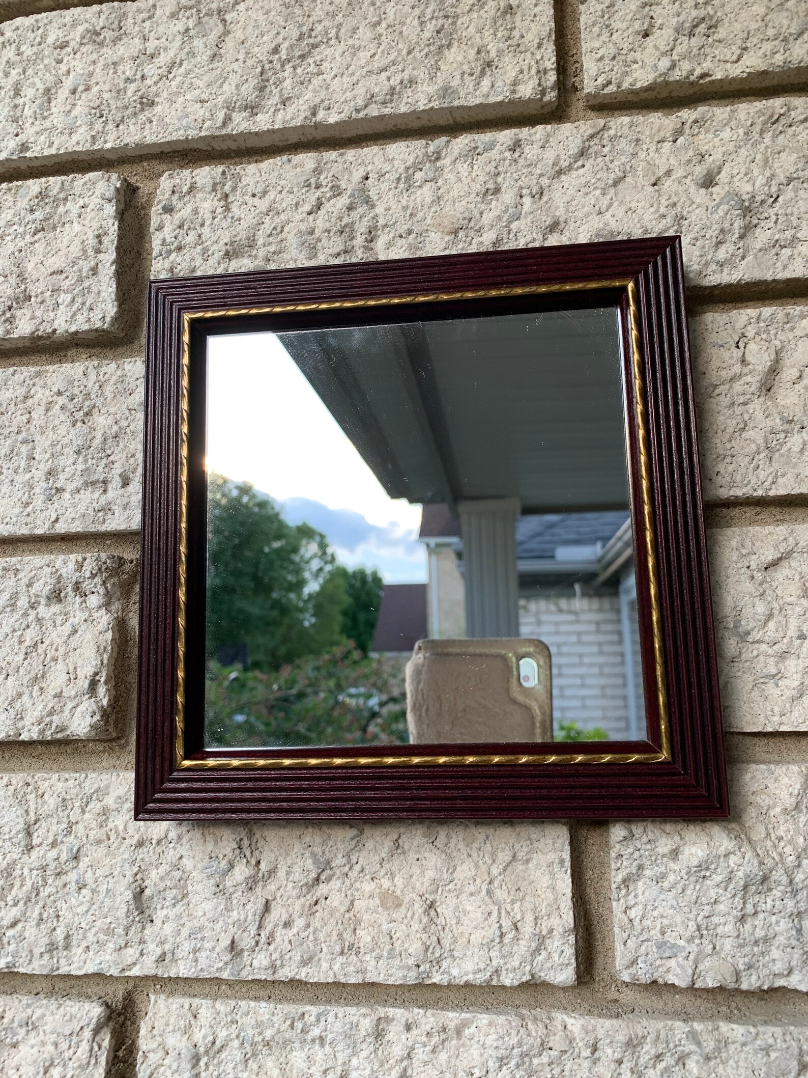 Set of Two Square Small Mirror/ Pair of identical mirrors/ Etsy