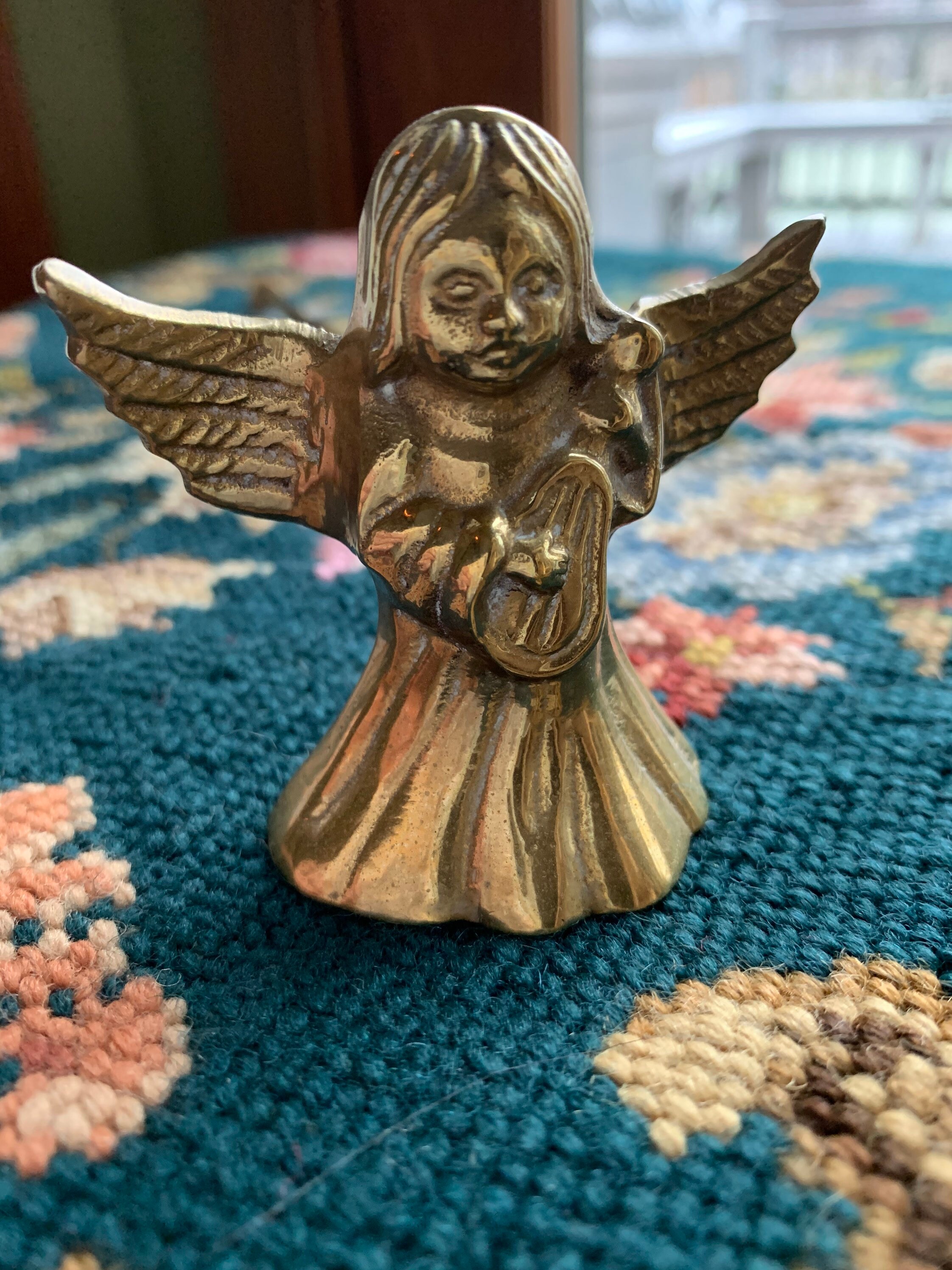 Vintage Brass Angel Candle Snuffer/ Brass Playing Angel Candle Etsy