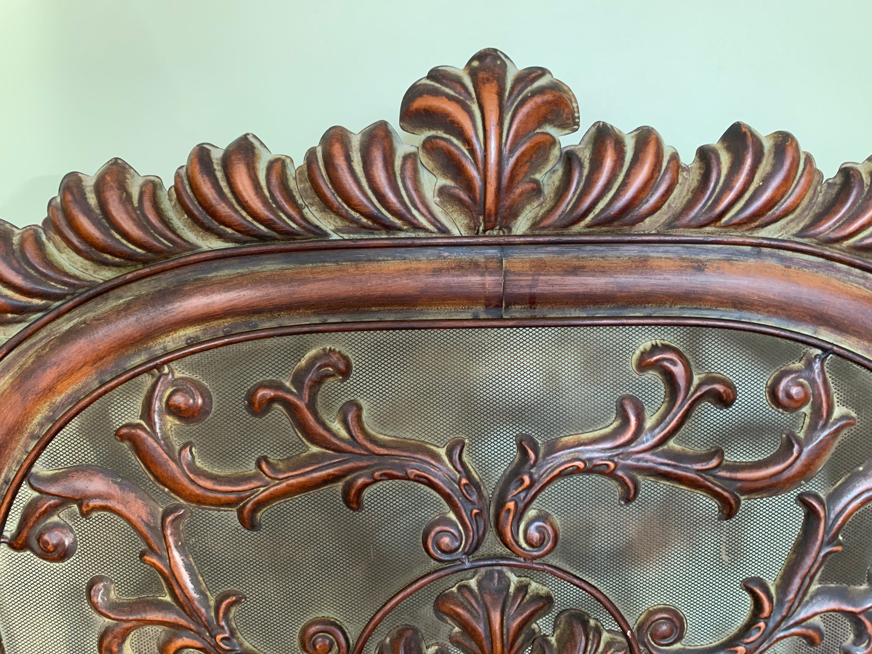 Pantalla de chimenea de metal adornada vintage | Etsy