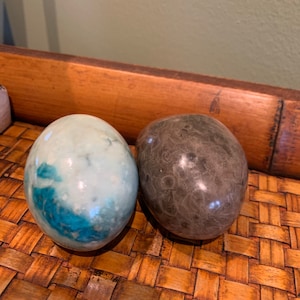 Italian Alabaster Marble Eggs/ Easter Stone Eggs