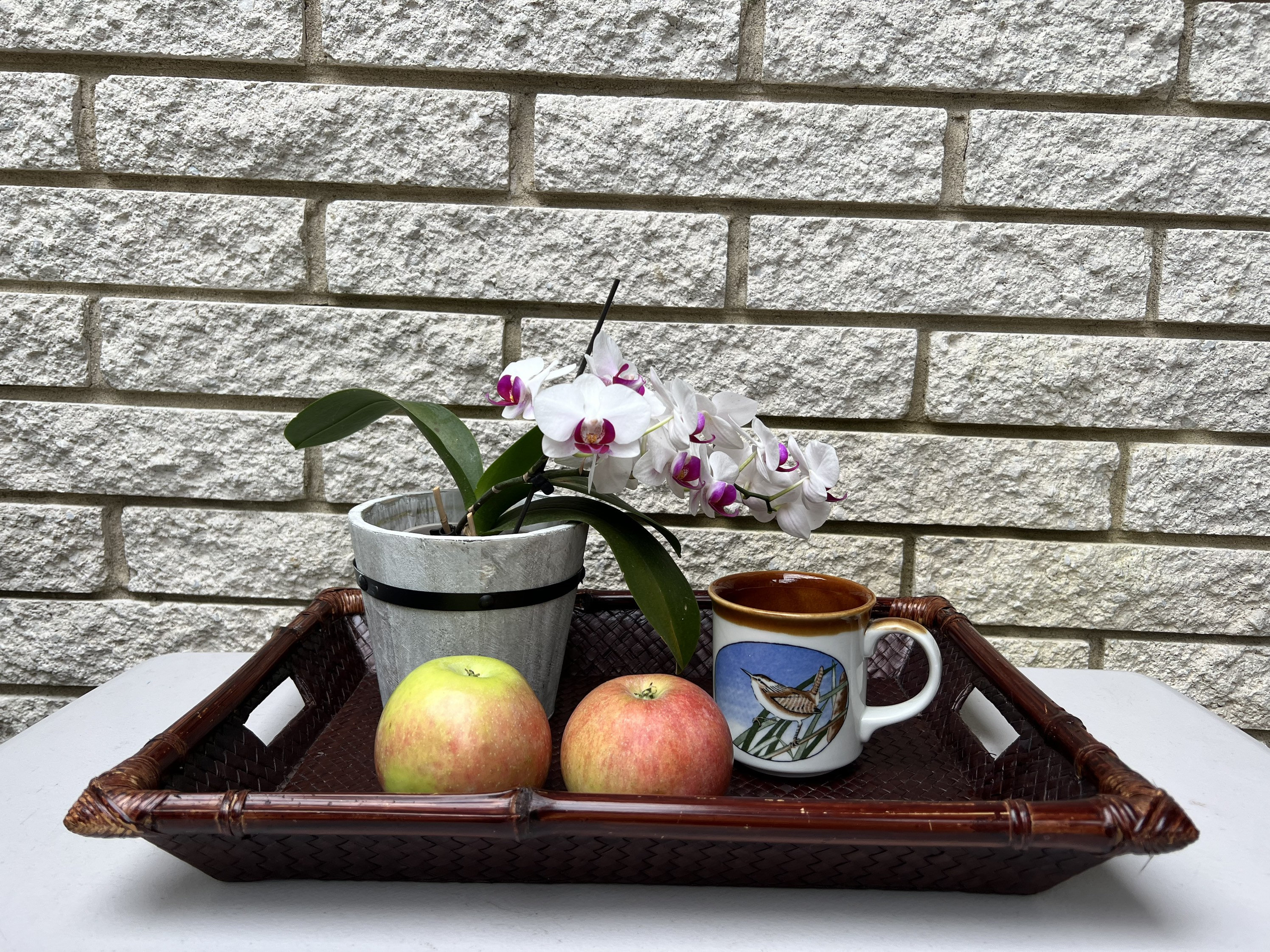 Vintage Rattan and Bamboo TV Tray/ Retro Bamboo and Rattan TV Etsy UK