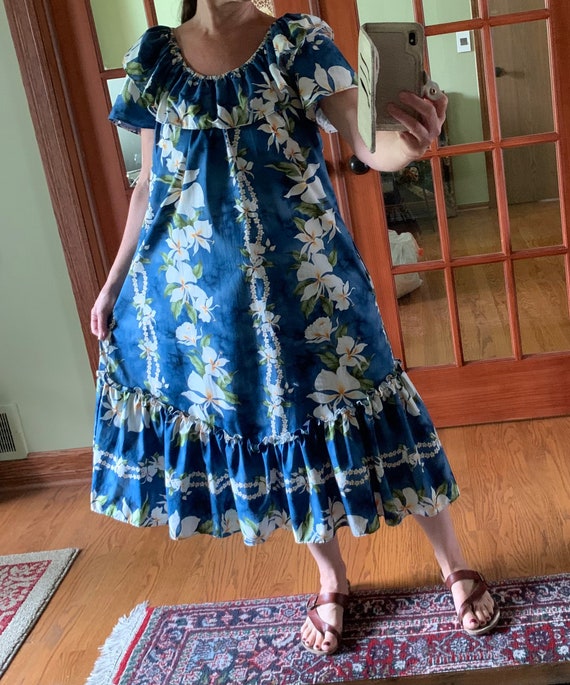 JaJa Fashions　ヴィンテージ　ハワイアンドレス　Hawaii製 Vintage Jade Fashions Made in Hawaii Cotton Dress Sz. S/ Summer