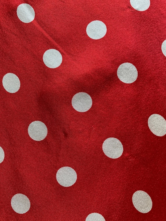 Echo Mod Polka Dot with Coins Print Silk Scarf/ V… - image 8