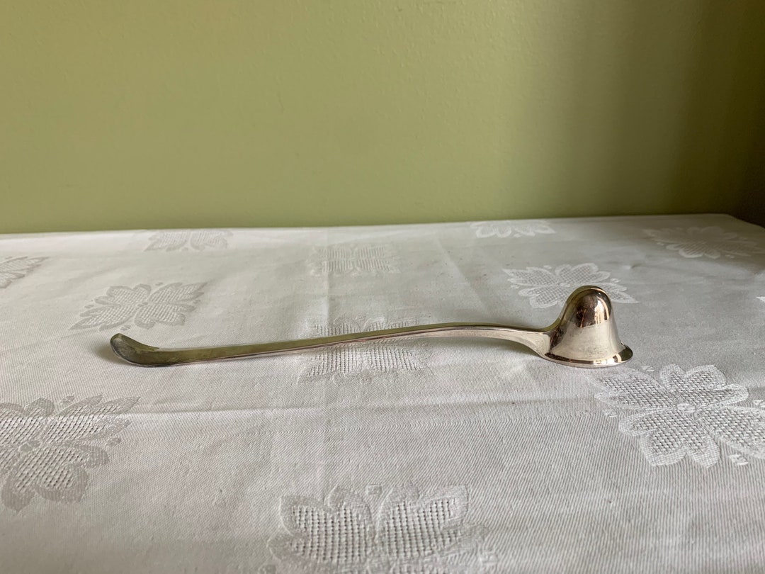 Vintage Godinger Silver Plated Candle Snuffer Solid Head/ Knight Helmet