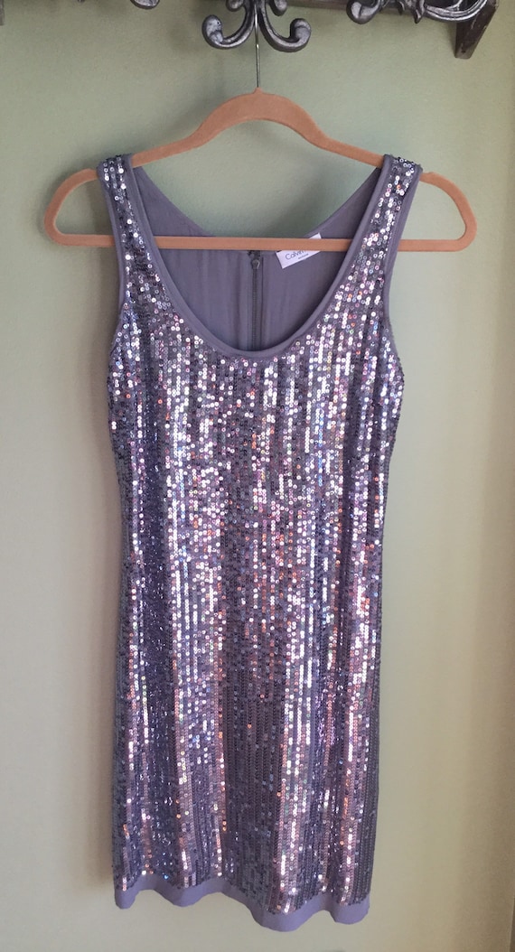 calvin klein silver dress Calvin Klein silver dress