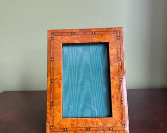 Vintage Harrods Knightsbridge Picture Frame With Marquetry Inlay