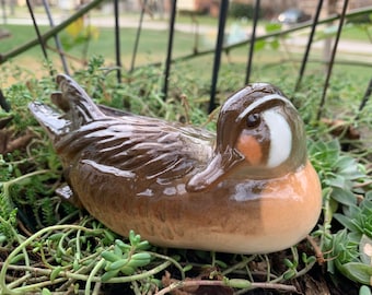 LOMONOSOV RUSSIA, Vintage Mallard Canvasback Duck Figurine