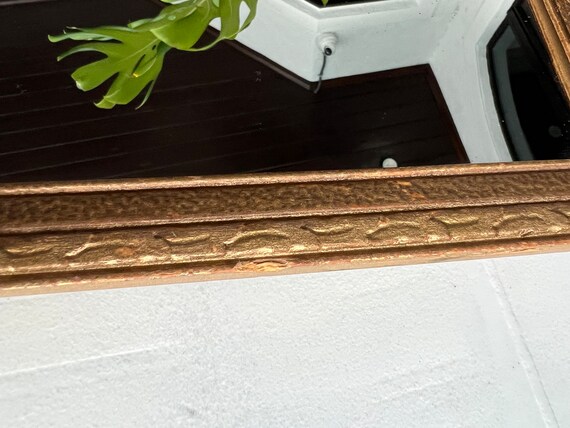 Espejo de madera tallado a mano, Uvas doradas Marco de madera Mohena bañado  en pan de Oro-Artesania Peruana-DECORCONTRERAS -  España