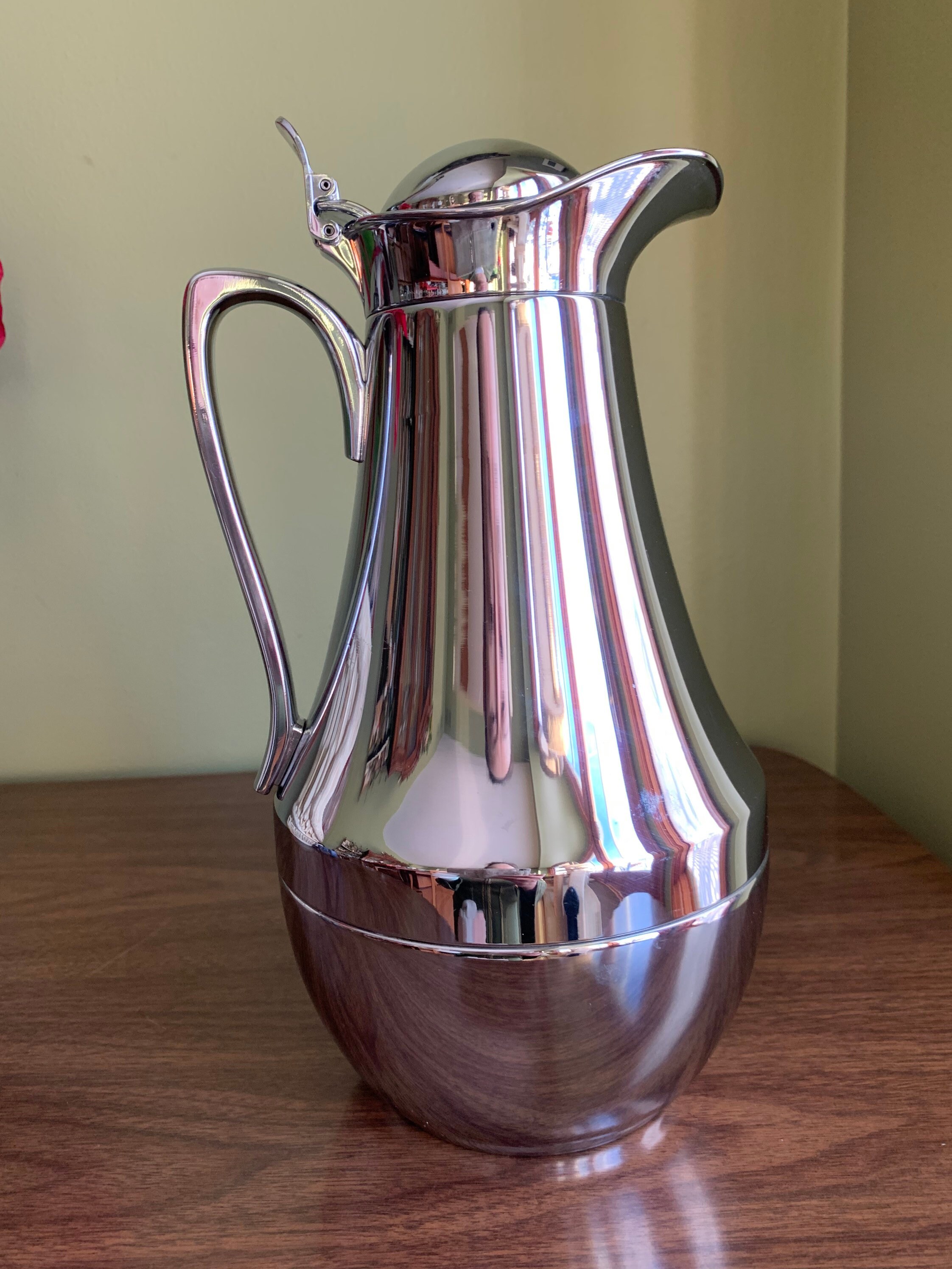 Alfi W. Germany Glass Insulated Thermos/ Alfi 1 L Chrome Etsy