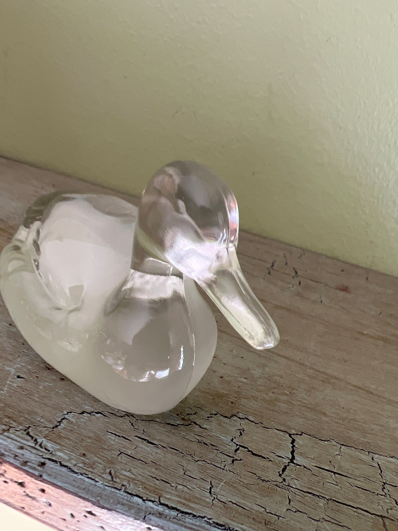 Vintage Fenton Glass Duck Figurine Made in USA/ Fenton Art Etsy