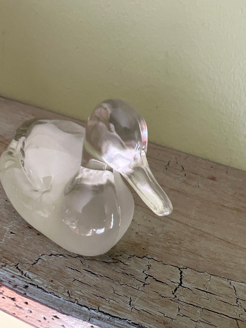 Vintage Fenton Glass Duck Figurine Made in USA/ Fenton Art Etsy