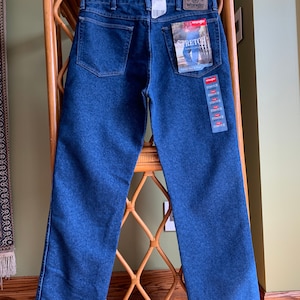 Vintage Authentic Wrangler Blue Jeans 34x 30 Made in USA